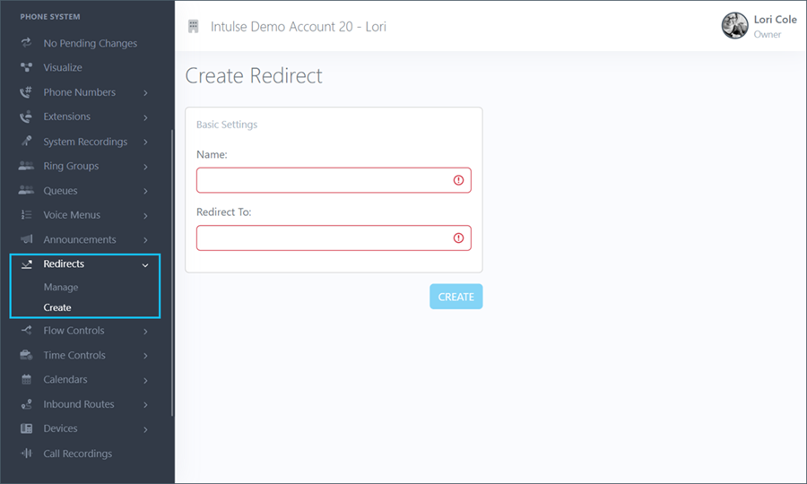 Create Redirect